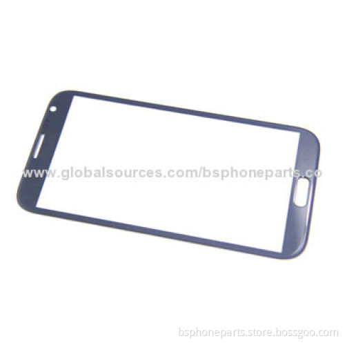 Front panel for Samsung Galaxy N7100, Note II, blue glass touchscreen with good service